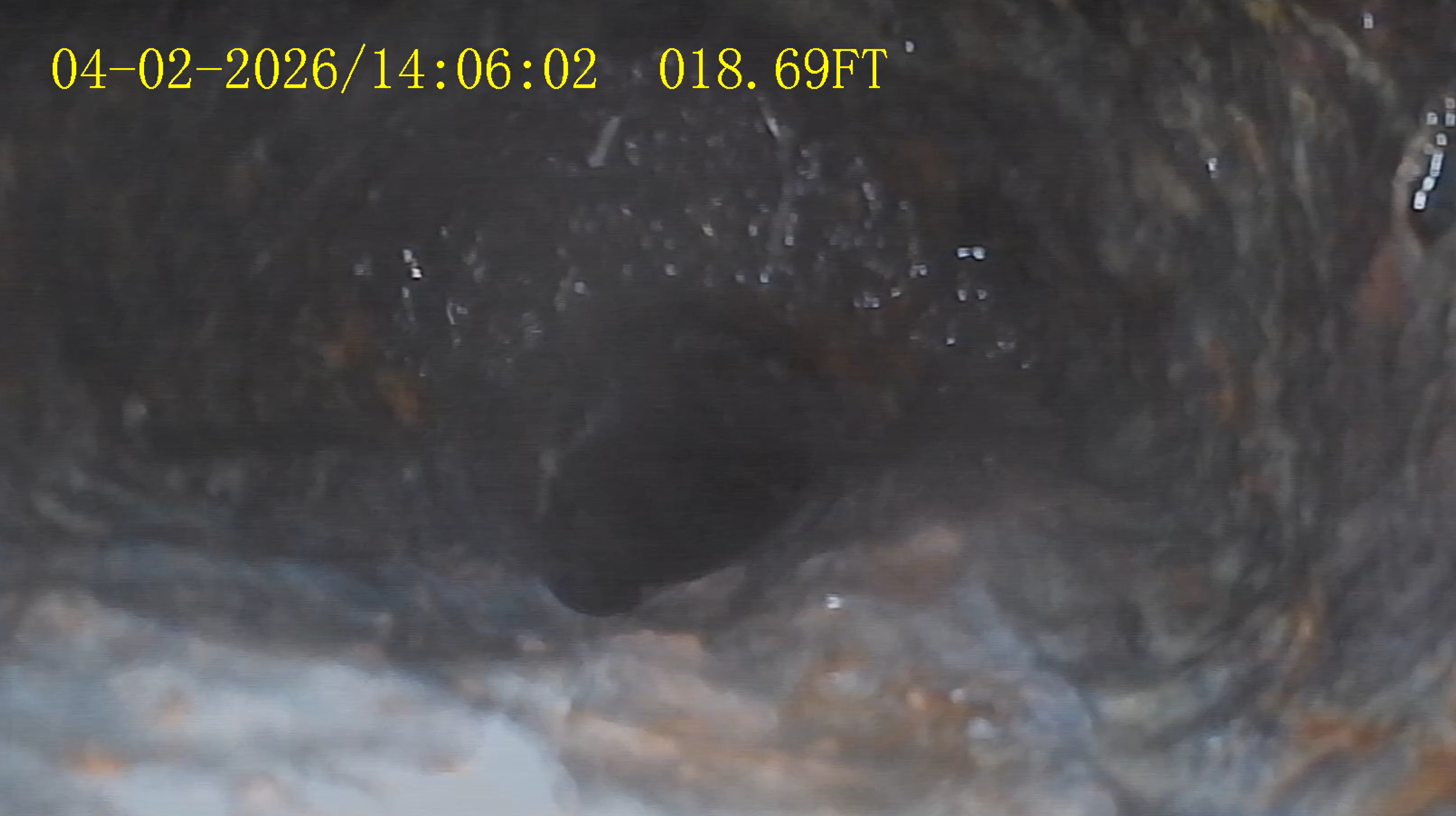 Partial Obstruction — sewer scope finding by Inspector Pros